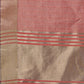 Shree Shyam Fashion Peach Organza Saree with Golden Zari Border | Elegant Soft Lightweight Party Wear Saree with Blouse