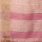 Shree Shyam Fashion Elegant Peach Linen Saree with Golden Zari Border & Rich Pallu | Soft Drape | Festive & Office Wear