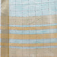 Shree Shyam Fashion Elegant Sky Blue Organza Saree with Golden Zari Border & Designer Tassels | Lightweight Partywear Saree