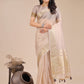 Shree Shyam Fashion Light Pink Organza Woven Zari Work Traditional Tassel Saree