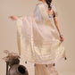 Shree Shyam Fashion Light Pink Organza Woven Zari Work Traditional Tassel Saree