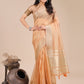 Shree Shyam Fashion Orange Organza Woven Zari Work Traditional Tassel Saree