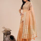 Shree Shyam Fashion Orange Organza Woven Zari Work Traditional Tassel Saree