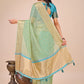 Shree Shyam Fashion Green Gold Organza Silk Saree - Lightweight Luxury for Your Ethnic Moments