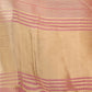 Shree Shyam Fashion Elegant Gold Peach Organza Saree with Zari Border | Party Wear Lightweight Saree with Blouse for Women