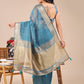Shree Shyam Fashion Sea Green Organza Woven Zari Work Traditional Tassel Saree