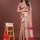 Shree Shyam Fashion Elegant Light Pink & Magenta Organza Saree with Rich Zari Border & Pallu Tassels | Premium Partywear Saree for Women
