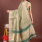 Shree Shyam Fashion Elegant Light Green & Green Organza Saree with Rich Zari Border & Pallu Tassels | Premium Partywear Saree for Women