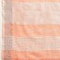 Shree Shyam Fashion Elegant Peach Woven Linen Saree with Contrast Zari Border & Tassels - Soft & Breathable Party Wear