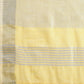 Shree Shyam Fashion Elegant Yellow Woven Linen Saree with Contrast Zari Border & Tassels - Soft & Breathable Party Wear