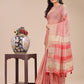 Shree Shyam Fashion Peach Organza Woven Zari Work Traditional Tassel Saree