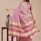 Shree Shyam Fashion Purple Organza Woven Zari Work Traditional Tassel Saree