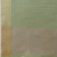 Shree Shyam Fashion Green Organza Saree with Gold Checked Design - Elegant & Classy Traditional Wear for Formal & Festive Occasions