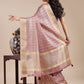 Shree Shyam Fashion Purple Organza Woven Zari Work Traditional Tassel Saree