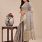 Shree Shyam Fashion Tan Organza Woven Zari Work Traditional Tassel Saree