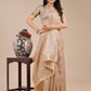 Shree Shyam Fashion Cream Organza Woven Zari Work Traditional Tassel Saree