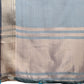 Shree Shyam Fashion Sea Green Organza Woven Zari Work Traditional Tassel Saree