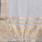 Shree Shyam Fashion Silver Organza Woven Zari Work Traditional Tassel Saree