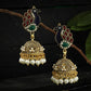 Mominos Fashion Johar Kamal Traditional Peacock Design Multi Color Jhumka - Mominos Fashion