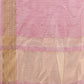 Shree Shyam Fashion Elegant Purple Organza Saree with Golden Zari Border - Festive & Office Wear Saree with Blouse Piece