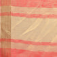 Shree Shyam Fashion Elegant Peach Organza Saree with Golden Zari Border - Festive & Office Wear Saree with Blouse Piece
