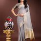 Shree Shyam Fashion Grey Gold Cotton Ready-to-Wear Saree - Simplicity Meets Effortless Grace