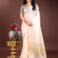 Shree Shyam Fashion Peach Gold Cotton Ready-to-Wear Saree - Simplicity Meets Effortless Grace