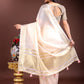 Shree Shyam Fashion Peach Gold Cotton Ready-to-Wear Saree - Simplicity Meets Effortless Grace
