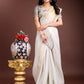 Shree Shyam Fashion Grey Gold Cotton Ready-to-Wear Saree - Simplicity Meets Effortless Grace