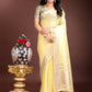 Shree Shyam Fashion Yellow Gold Cotton Ready-to-Wear Saree - Simplicity Meets Effortless Grace