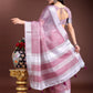 Shree Shyam Fashion Purple Organza Woven Zari Work Traditional Tassel Saree