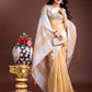 Shree Shyam Fashion Yellow Organza Woven Zari Work Traditional Tassel Saree