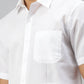 Ramraj Cotton Mens Half Sleeve Formal White Shirt | Swadesiicart