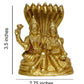 P.J.Handicrafts Brass Metal Statue Of Vishnu Ji With Laxmi - Swadesiicart