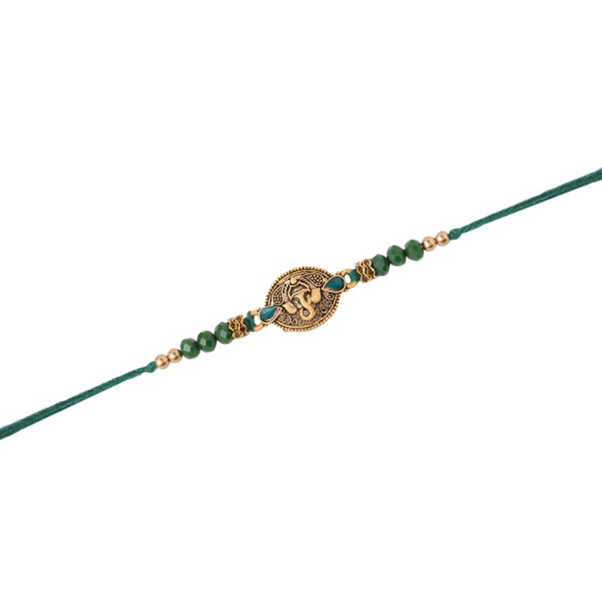 trueBrowns X Voylla Lord Ganesha Rakhi With Rudraksha | Swadesiicart