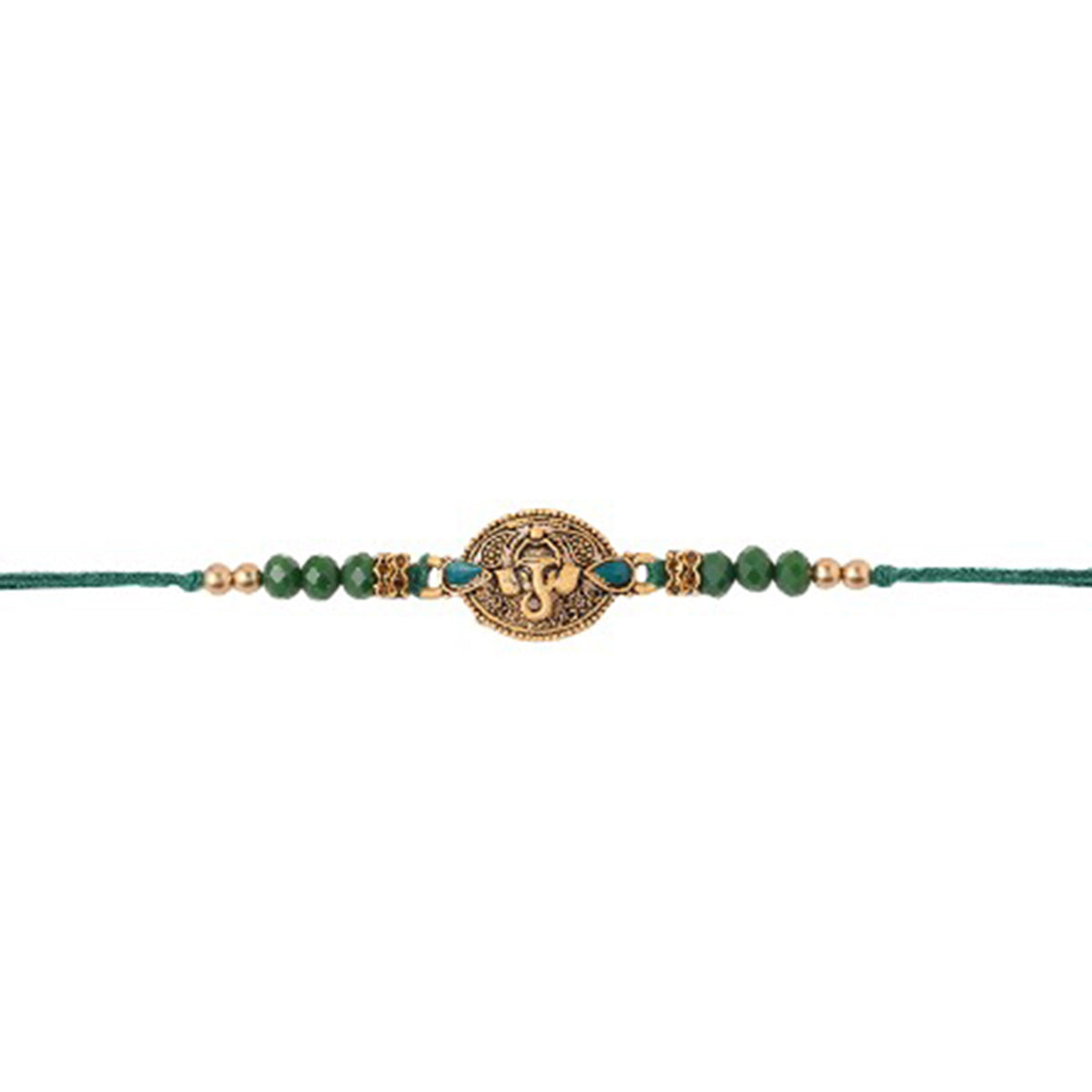 trueBrowns X Voylla Lord Ganesha Rakhi With Rudraksha | Swadesiicart