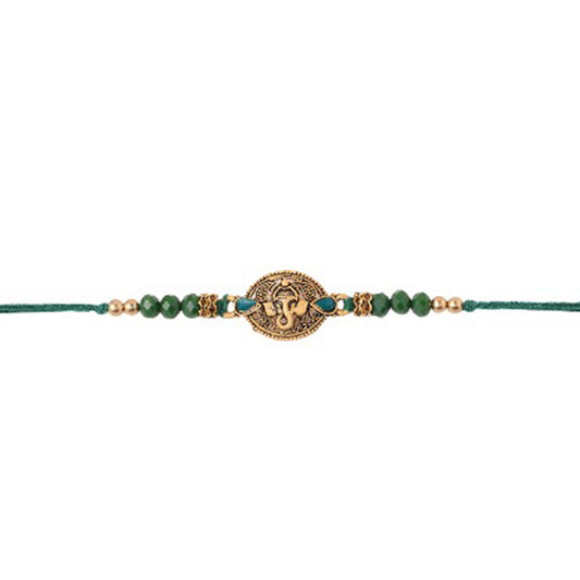 trueBrowns X Voylla Lord Ganesha Rakhi With Rudraksha | Swadesiicart