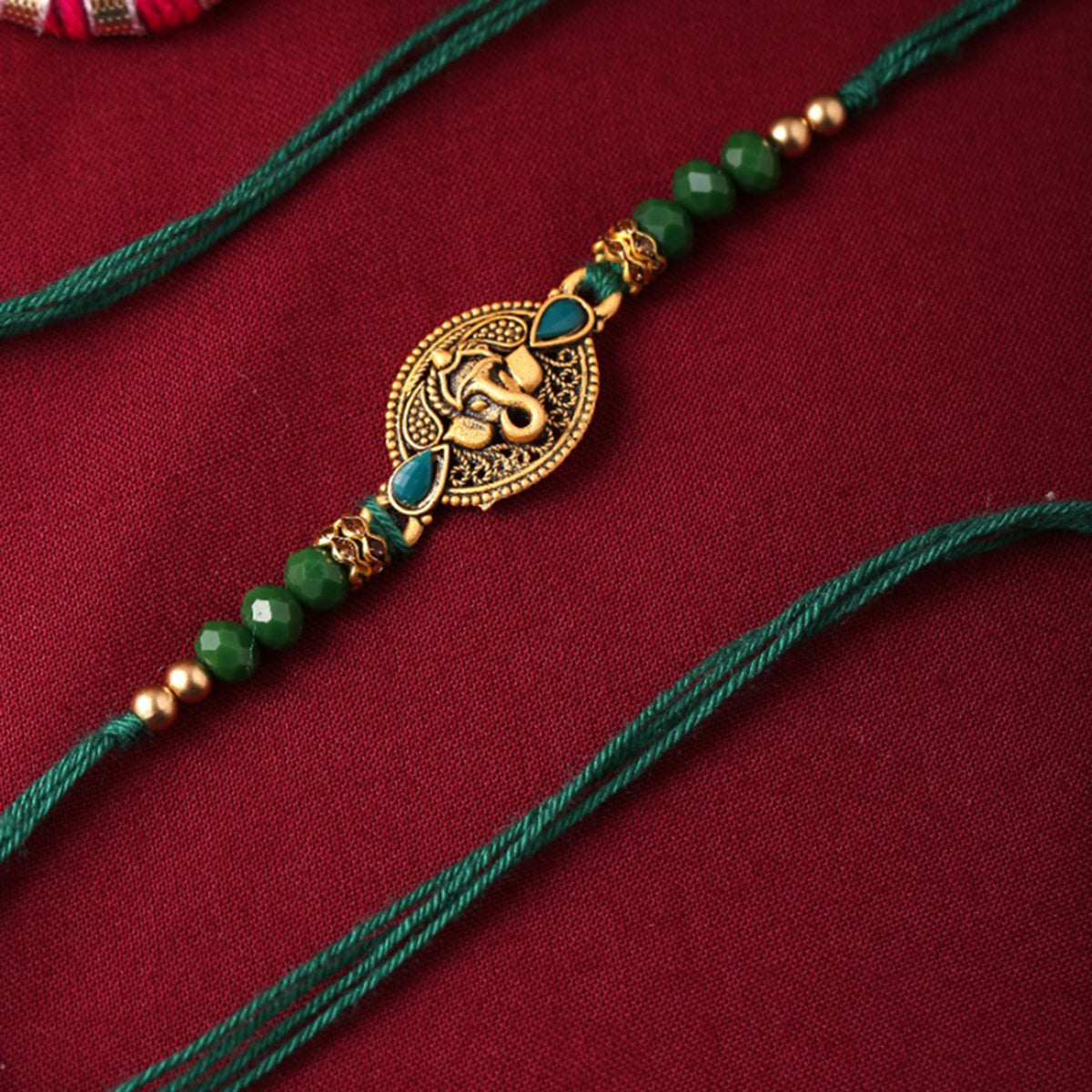 trueBrowns X Voylla Lord Ganesha Rakhi With Rudraksha | Swadesiicart