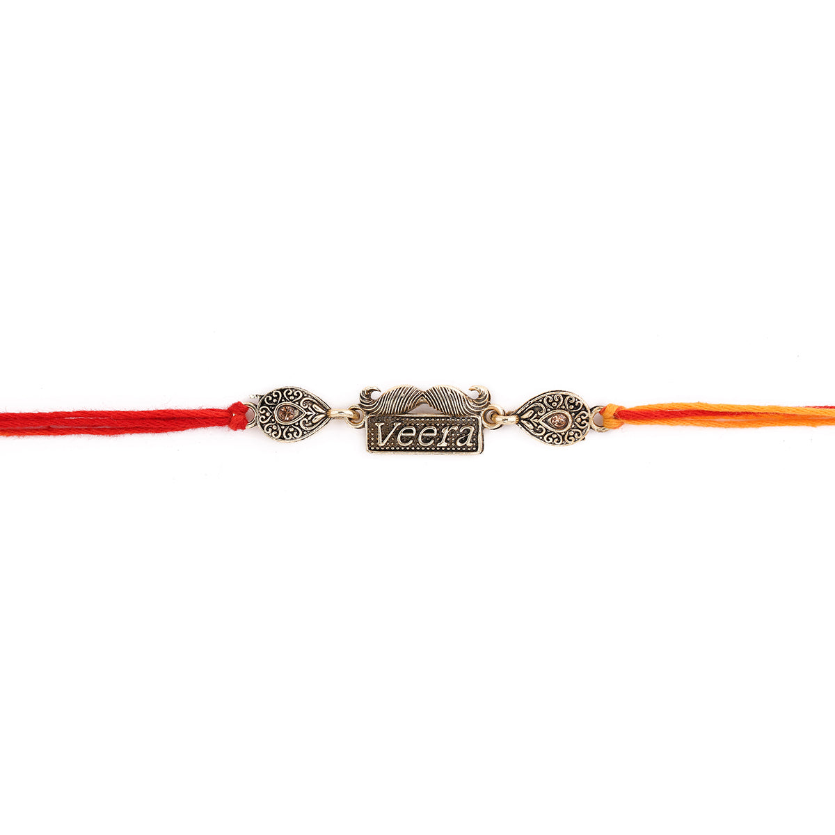 trueBrowns X Voylla Antique Designer Veera Rakhi With Roli Chaawal Pack | Swadesiicart