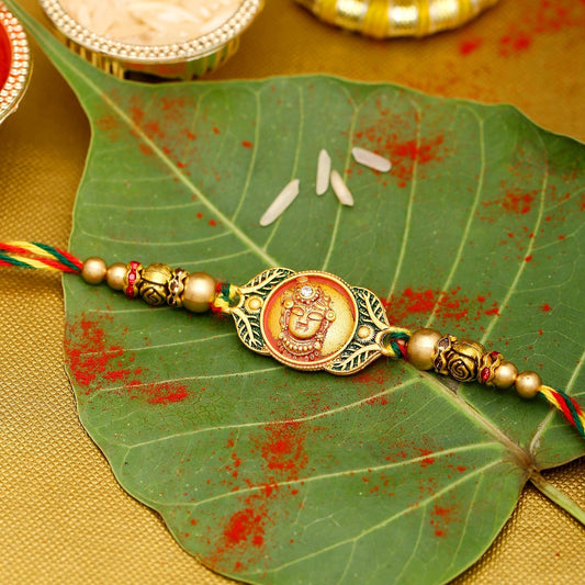 trueBrowns X Voylla Classic Divine Rakhi With Roli Chaawal Pack | Swadesiicart