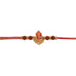 trueBrowns X Voylla Divine Rudraksha Ganesha Rakhi With Roli Chaawal Pack | Swadesiicart
