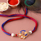 trueBrowns X Voylla Designer Enameled Peacock Rakhi With Roli Chaawal Pack | Swadesiicart