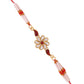 trueBrowns X Voylla Graceful Kundan Rakhi With Roli Chaawal Pack | Swadesiicart