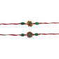 trueBrowns X Voylla Graceful Set of Two Rakhis With Roli Chaawal Pack | Swadesiicart