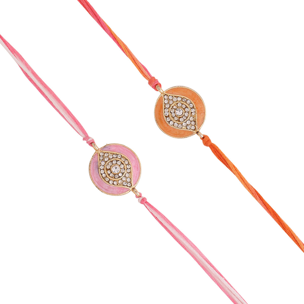 trueBrowns X Voylla Enameled Rakhi Combo Set With Roli Chaawal Pack | Swadesiicart