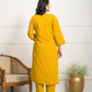 Festive Wear Ethnic YellowViscose Chanderi Stitched Suit With Dupatta - Tanisha | Swadesiicart