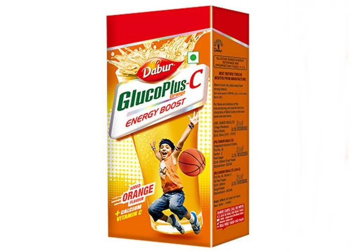 Dabur Health Drink - Gluco Plus C Energy Boost Orange | Swadesiicart