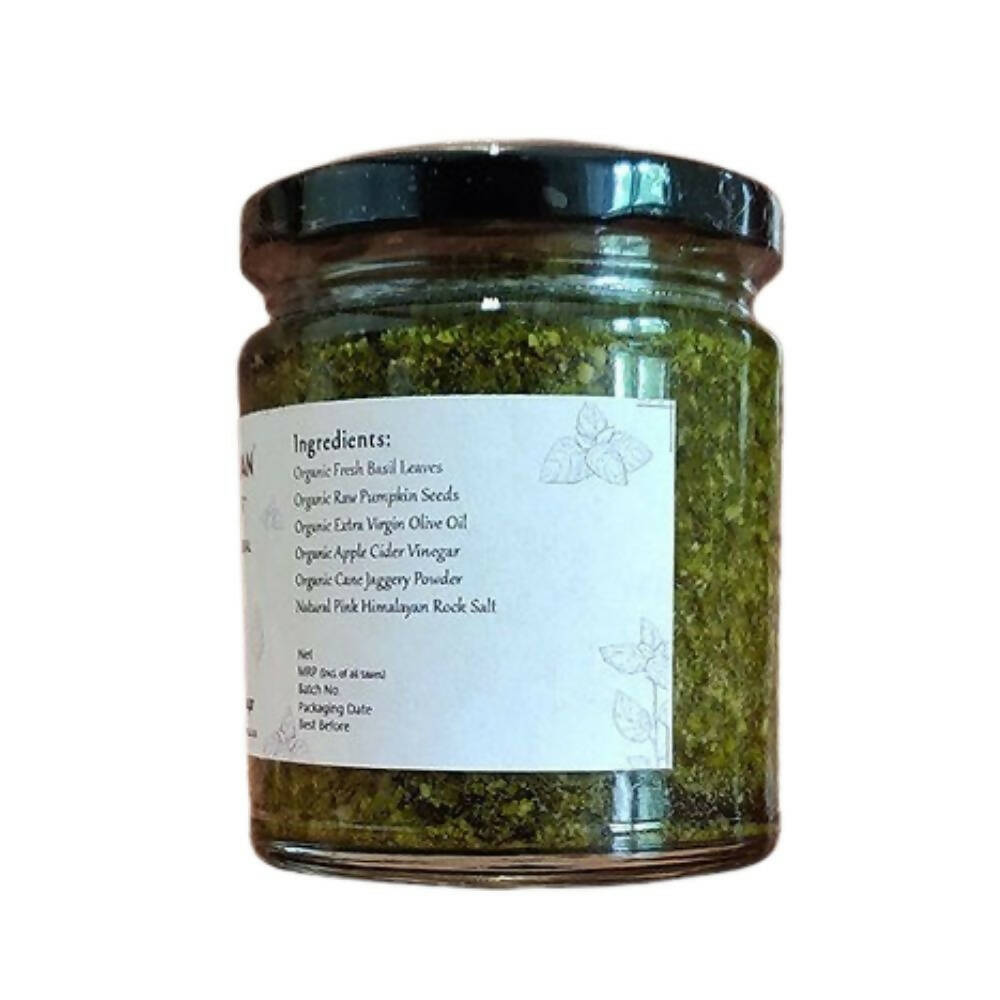 Satjeevan Organic Basil Pesto Sauce - Swadesiicart