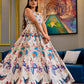 Casual Designer Offwhite Cotton Silk Gown - Anbazaar