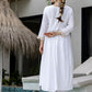 The52 White Women's Gorgeous Embroidered Chanderi Fabric Straight Kurta, Pant and Dupatta Set - Swadesiicart